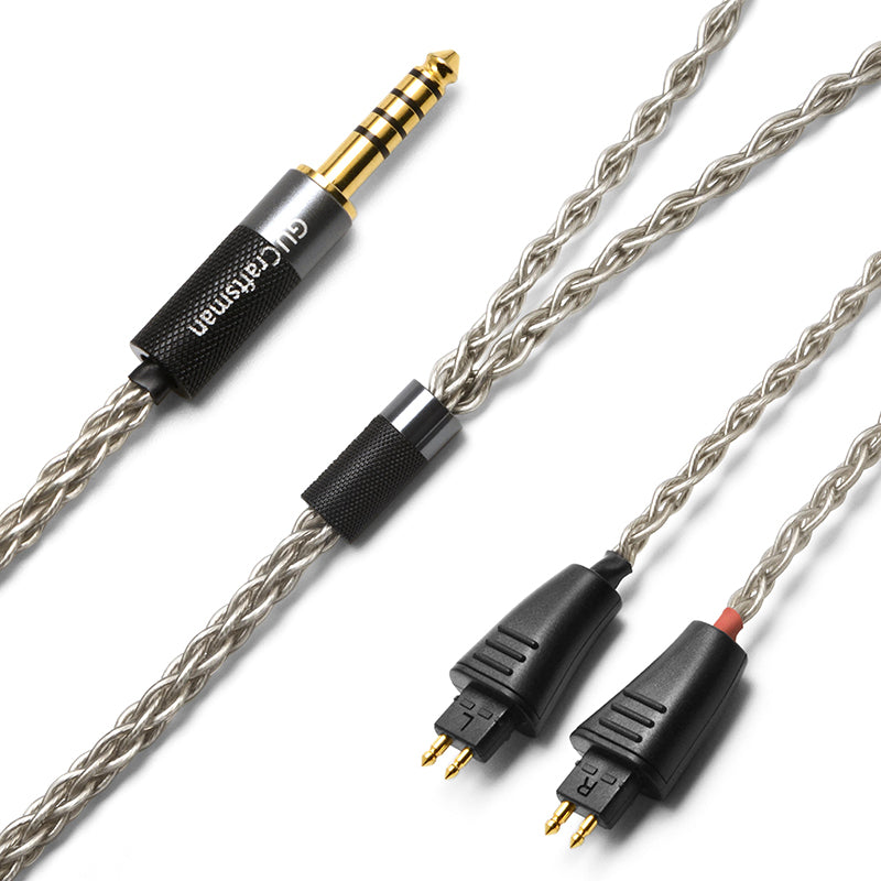 6N Single-Crystal Silver Headphone Upgrade Cable for Fostex TH1100RP, TH1000RP, TH909, TH900mk2, TH808, TH616, TH610