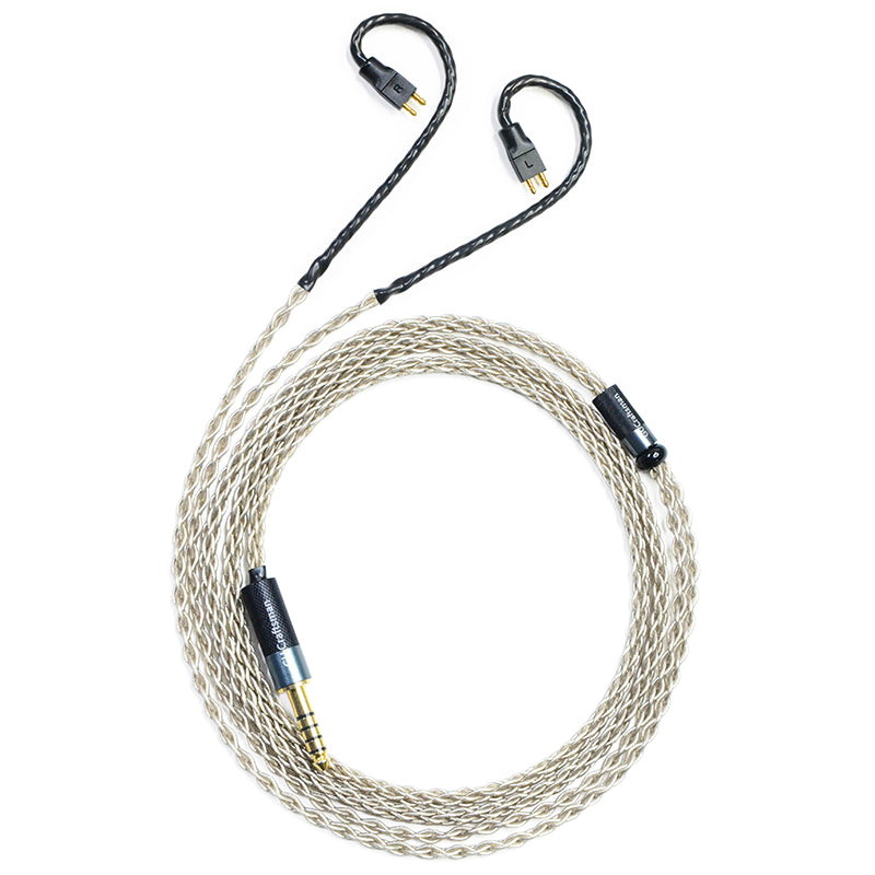 6N Single-Crystal Silver IEM Upgrade Cable for Fitear MH334, MH335DW, MH335ht, MH335ht, Private 223, Private 333, Aya, Custom, EST Custom, TITAN, Air, TG223, TG333, TG335