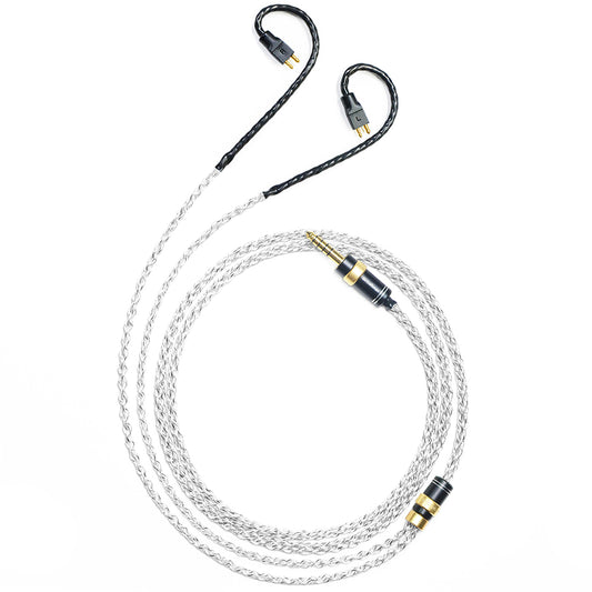6N Single-Crystal Silver and Graphene Hybrid-Braided IEM Upgrade Cable for Fitear MH334, MH335DW, MH335ht, MH335ht, Private 223, Private 333, Aya, Custom, EST Custom, TITAN, Air, TG223, TG333, TG335
