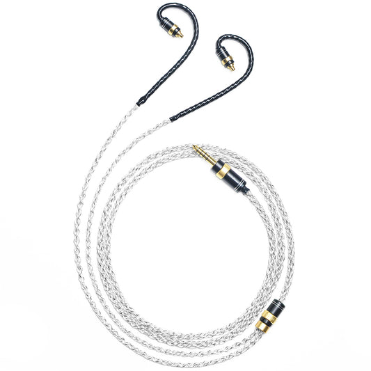 6N Single-Crystal Silver and Graphene Hybrid-Braided IEM Upgrade Cable for SENNHEISER IE200, IE300, IE600, IE900