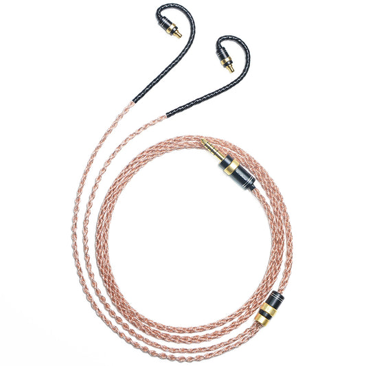 6N Single-Crystal Copper and Graphene Hybrid-Braided IEM Upgrade Cable for SENNHEISER IE500Pro, IE400Pro, IE100Pro