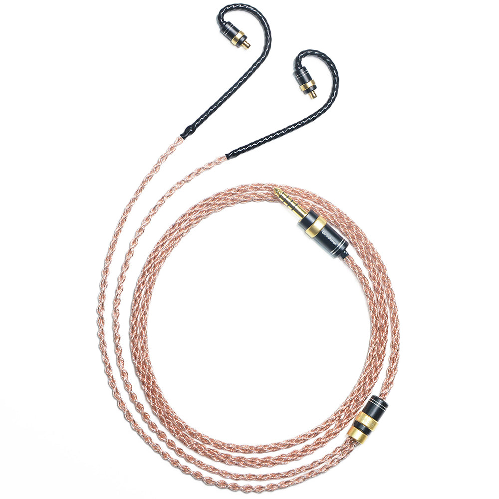 6N Single-Crystal Copper and Graphene Hybrid-Braided IEM Upgrade Cable for Acoustune HS3000, HS1750CU, HS1900X, HS2000 MKIII, HSX1001, Madoo Typ622, HS1670SS, HS1790Tl, HS1300SS, HS1650CU, HS1655CU