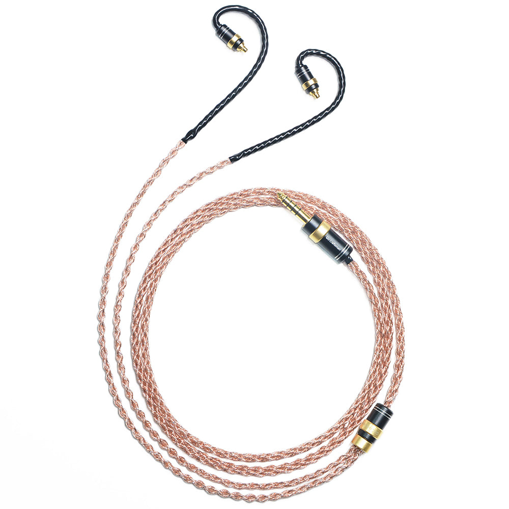 6N Single-Crystal Copper and Graphene Hybrid-Braided IEM Upgrade Cable for SENNHEISER IE200, IE300, IE600, IE900