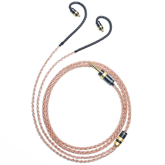 6N Single-Crystal Copper and Graphene Hybrid-Braided IEM Upgrade Cable for SENNHEISER IE200, IE300, IE600, IE900