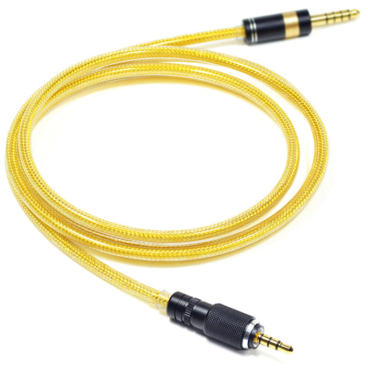 6N Silver-Plated Oxygen-Free Copper Headphone Upgrade Cable with Metal Shielding Layer for Sony MDR-MV1, MDR-M1, MDR-M1ST