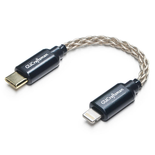 6N Single-Crystal Silver Lightning to Type-C DAC Amplifier（AMP）Cable for iPhone 14 and Earlier Models