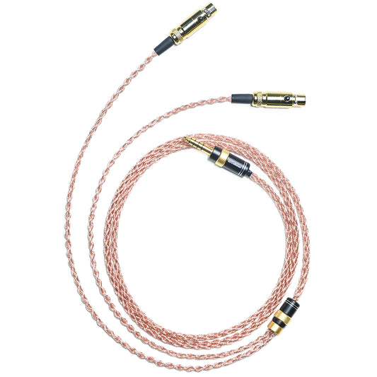 6N Single-Crystal Copper and Graphene Hybrid-Braided Headphone Upgrade Cable for Audeze LCD-X, LCD-XC, LCD-2, LCD-3, LCD-5, LCD-MX4, MM-500, GRADO HP100 SE, Signature S750, Kennerton Thekk, Vali, MEZE EMPYREAN II, Elite