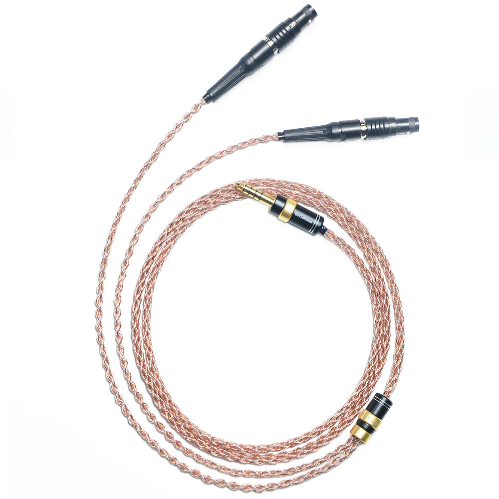6N Single-Crystal Copper and Graphene Hybrid-Braided Headphone Upgrade Cable for Focal Utopia