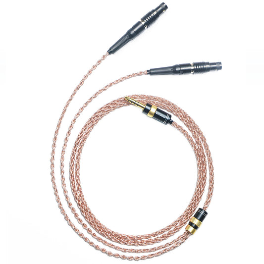 6N Single-Crystal Copper and Graphene Hybrid-Braided Headphone Upgrade Cable for Focal Utopia