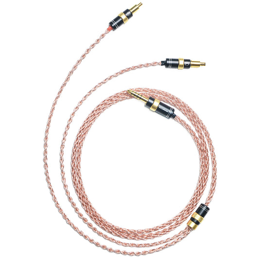 6N Single-Crystal Copper and Graphene Hybrid-Braided Headphone Upgrade Cable for Audio-Technica ATH-AWAS, ATH-AWKT, ATH-MSR7B, ATH-ESW990H, ATH-ESW950, ATH-AP2000Ti, ATH-AWKG, ATH-L5000, ATH-SR9, ATH-ADX5000, ATH-WP900