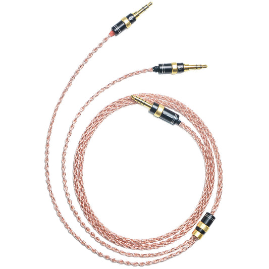 6N Single-Crystal Copper and Graphene Hybrid-Braided Headphone Upgrade Cable for HIFIMAN HE1000SE, HE1000 V2, ARYA, SUSVARA, HE6SE, HE600, SUNDARA, ISVARNA, SUSVARA UNVEILED, ARYA UNVEILED