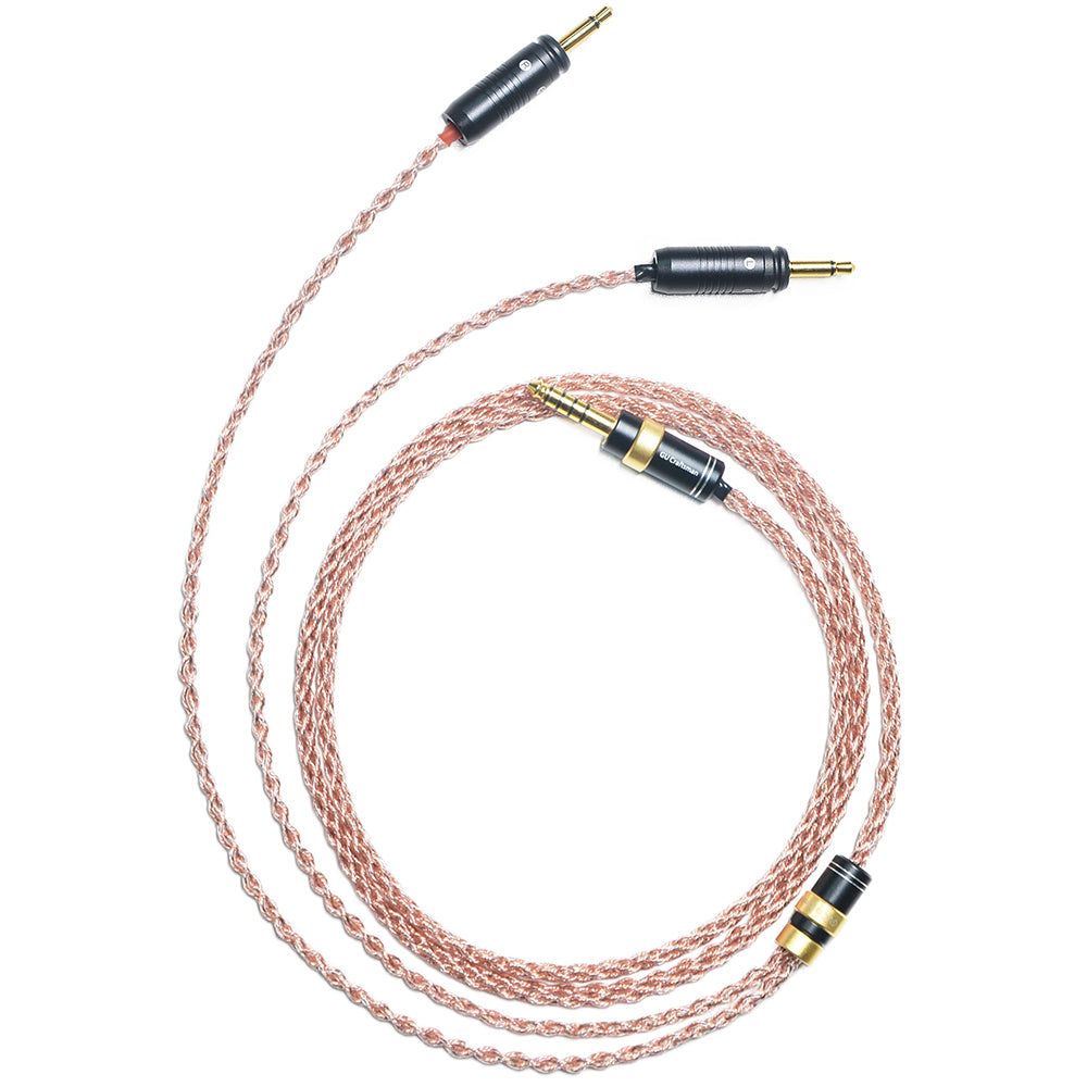 6N Single-Crystal Copper and Graphene Hybrid-Braided Headphone Upgrade Cable for Focal Elegia, Clear, Stellia, Elear, ClearPro MG, Celestee, Radiance, Clear MG