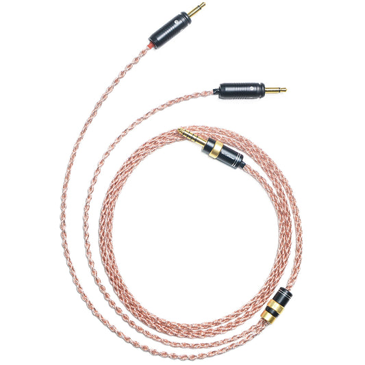 6N Single-Crystal Copper and Graphene Hybrid-Braided Headphone Upgrade Cable for Focal Elegia, Clear, Stellia, Elear, ClearPro MG, Celestee, Radiance, Clear MG