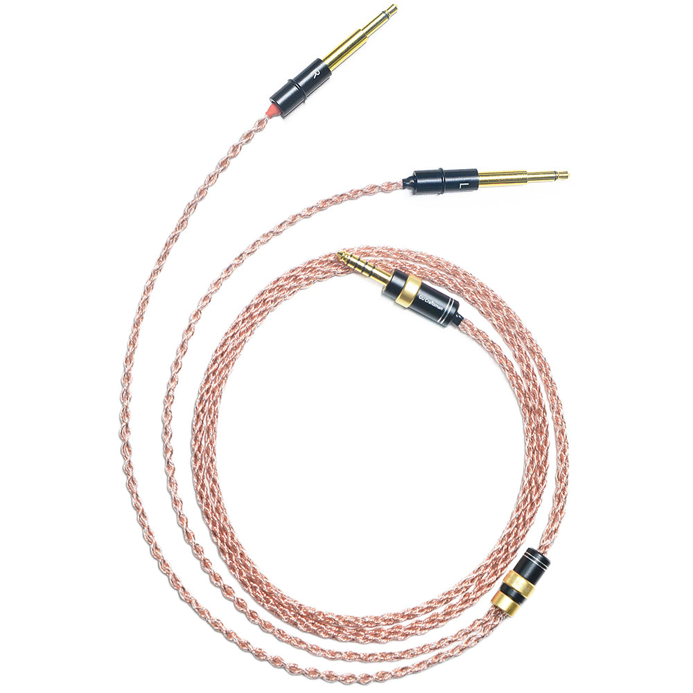 6N Single-Crystal Copper and Graphene Hybrid-Braided Headphone Upgrade Cable for MEZE LIRIC 2, POET, 109 PRO, 105 SILVA, 105 AER, STRADA, 99 Classics, 99 Neo, 99 Noir