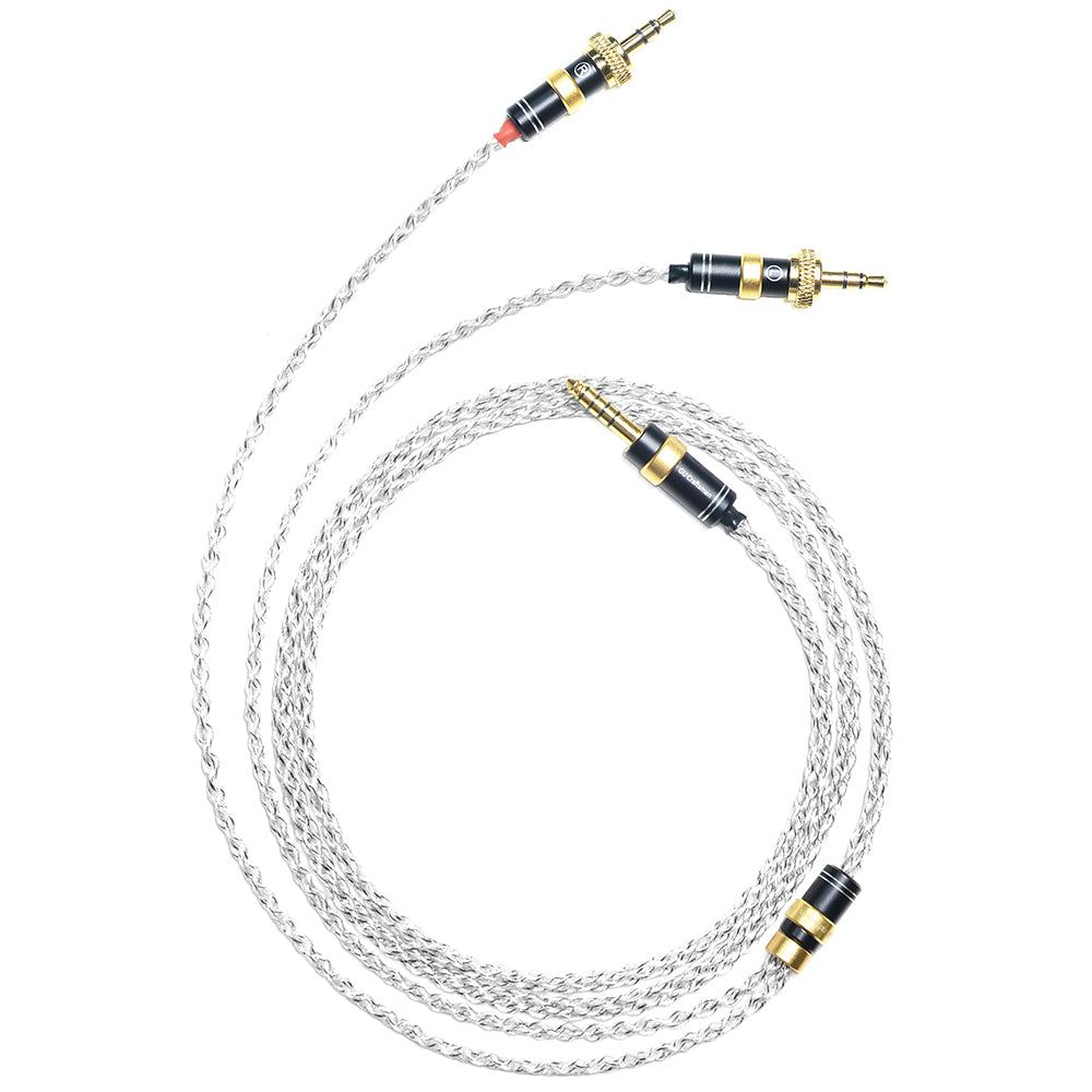 6N Single-Crystal Silver and Graphene Hybrid-Braided Headphone Upgrade Cable for for Sony MDR-Z7, MDR-Z7M2, MDR-Z1R