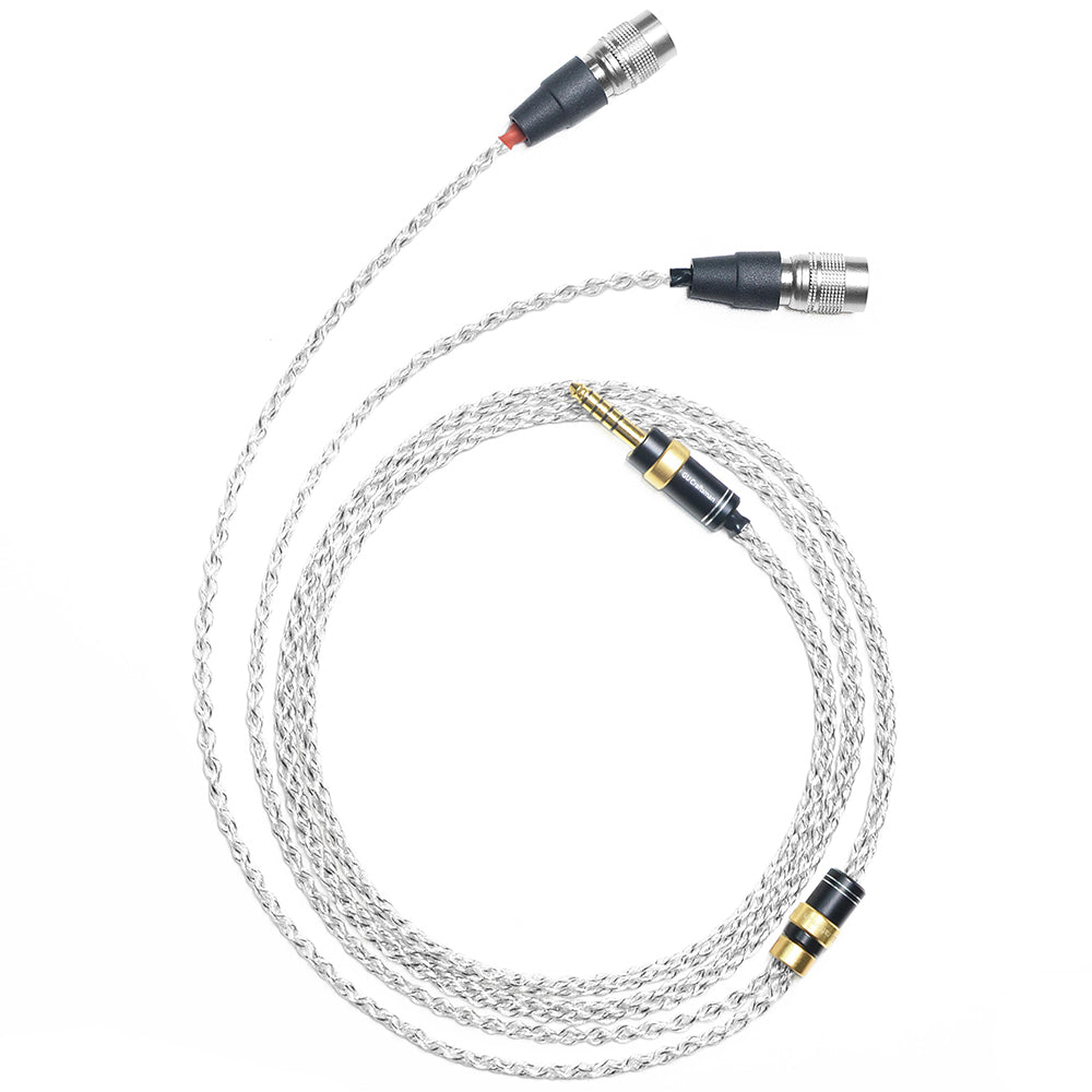 6N Single-Crystal Silver and Graphene Hybrid-Braided Headphone Upgrade Cable for Dan Clark Aeon 2, AEON 2 Noire, AEON RT, STEALTH, EXPANSE, E3, NOIRE X, NOIRE XO, Aeon 2 Closed, ETHER C Flow, ETHER 2