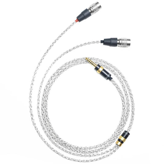 6N Single-Crystal Silver and Graphene Hybrid-Braided Headphone Upgrade Cable for Dan Clark Aeon 2, AEON 2 Noire, AEON RT, STEALTH, EXPANSE, E3, NOIRE X, NOIRE XO, Aeon 2 Closed, ETHER C Flow, ETHER 2