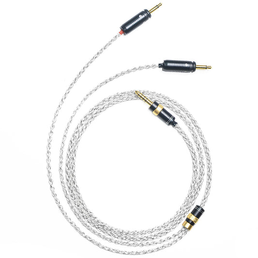 6N Single-Crystal Silver and Graphene Hybrid-Braided Headphone Upgrade Cable for Focal Elegia, Clear, Stellia, Elear, ClearPro MG, Celestee, Radiance, Clear MG