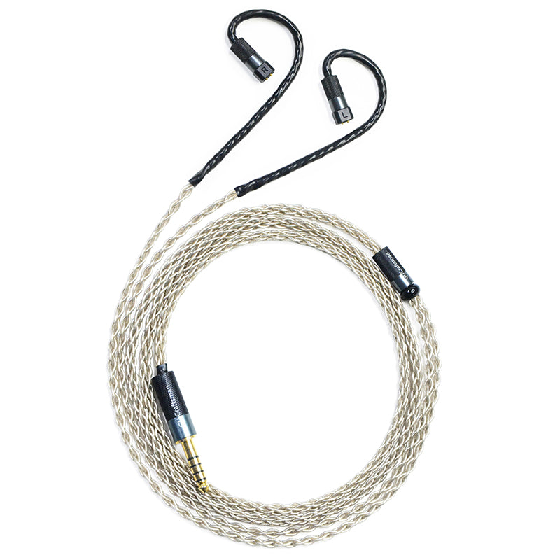 6N Single-Crystal Silver IEM Upgrade Cable for QDC Anole V14, Anole VX, Anole V6, Gemini, Tiger, Folk, Debut, V3 II, 8Pro, 4Pro, Dmagic 3D, Fusion, Live, HiFi, MASTER