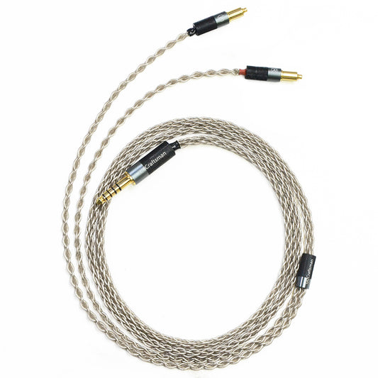 6N Single-Crystal Silver Headphone Upgrade Cable for Shure SRH1440, SRH1540, SRH1840