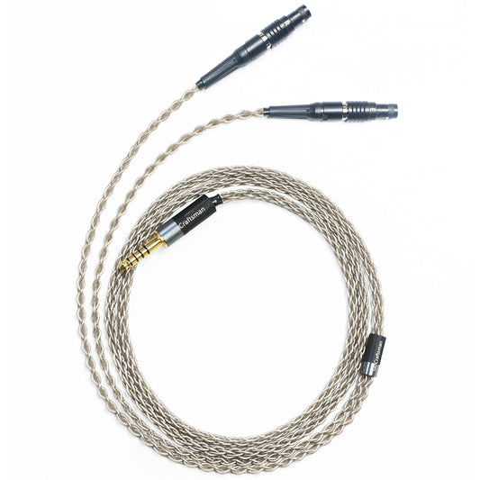 6N Single-Crystal Silver Headphone Upgrade Cable for Focal Utopia