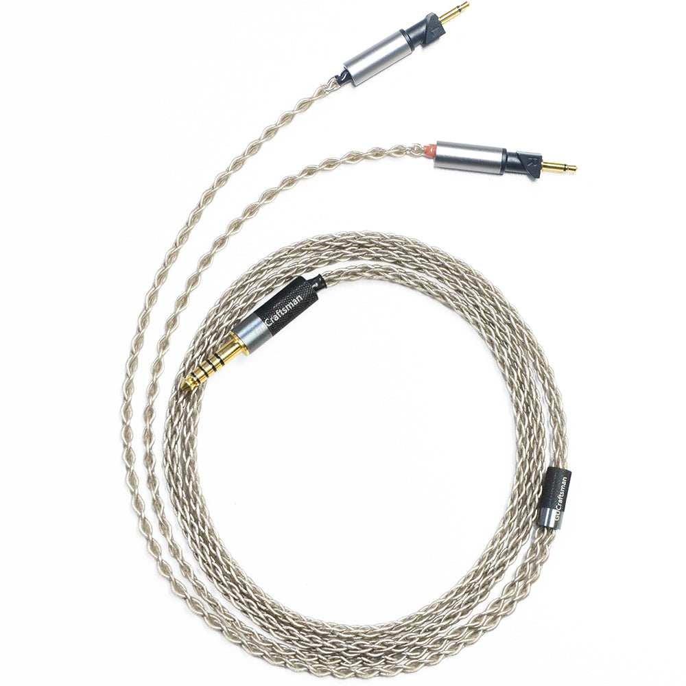 6N Single-Crystal Silver Headphone Upgrade Cable for Abyss Diana V2, Diana TC, Diana MR, Diana DZ, JOAL