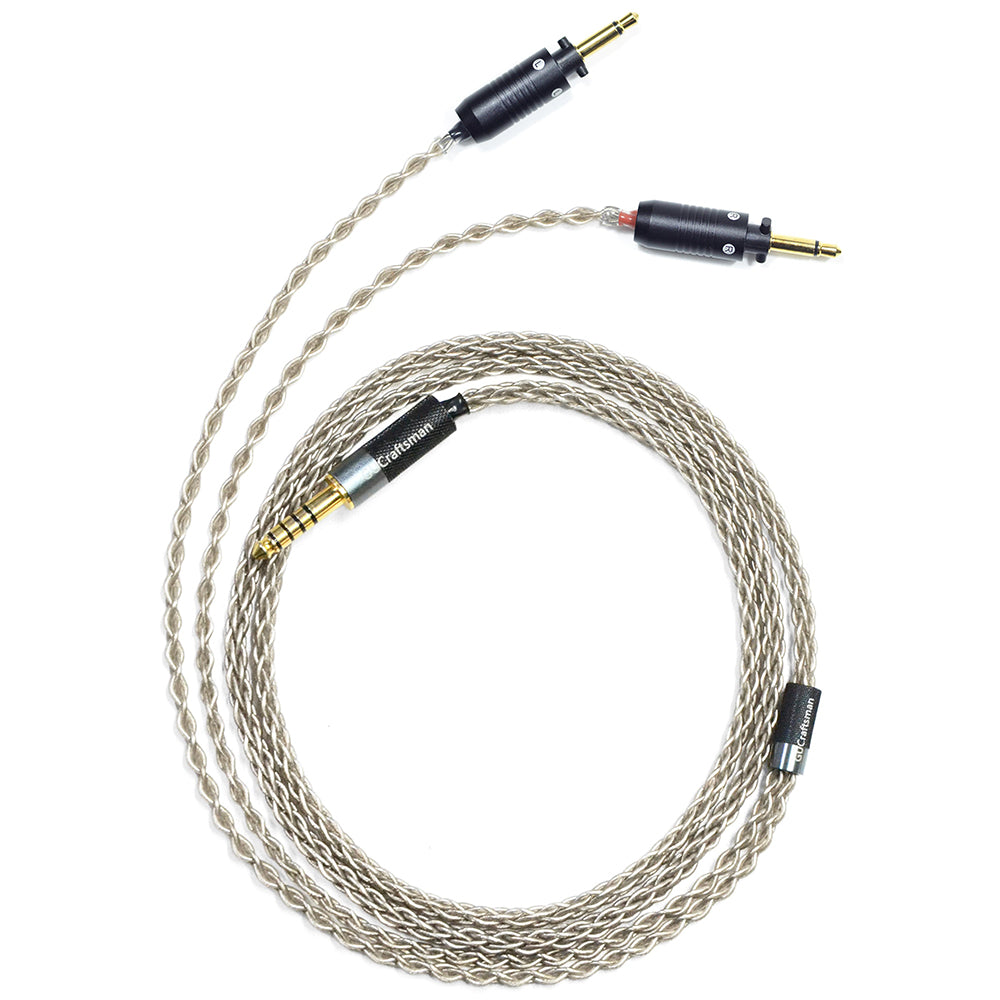6N Single-Crystal Silver Headphone Upgrade Cable for Final Audio D8000, D8000 Pro Edition, D8000 DC PRO, SONOROUS X, VI, VIII, IV, III, II, PANDORA HOPE VI
