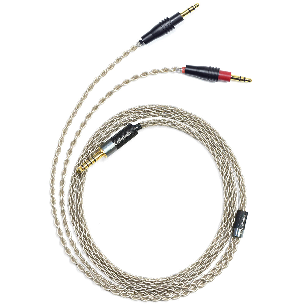 6N Single-Crystal Silver Headphone Upgrade Cable for TAGO Studio T3-01, T3-01-MD, T3-03