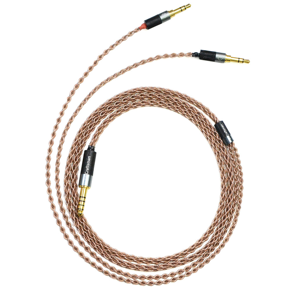 6N Single-Crystal Copper Headphone Upgrade Cable for Beyerdynamic T1, T1 Ⅱ, T1 Ⅲ, T5 Ⅱ, T5 Ⅲ, Amiron home, Denon AH-D9200, Astell&Kern AK T1P, AK T5P