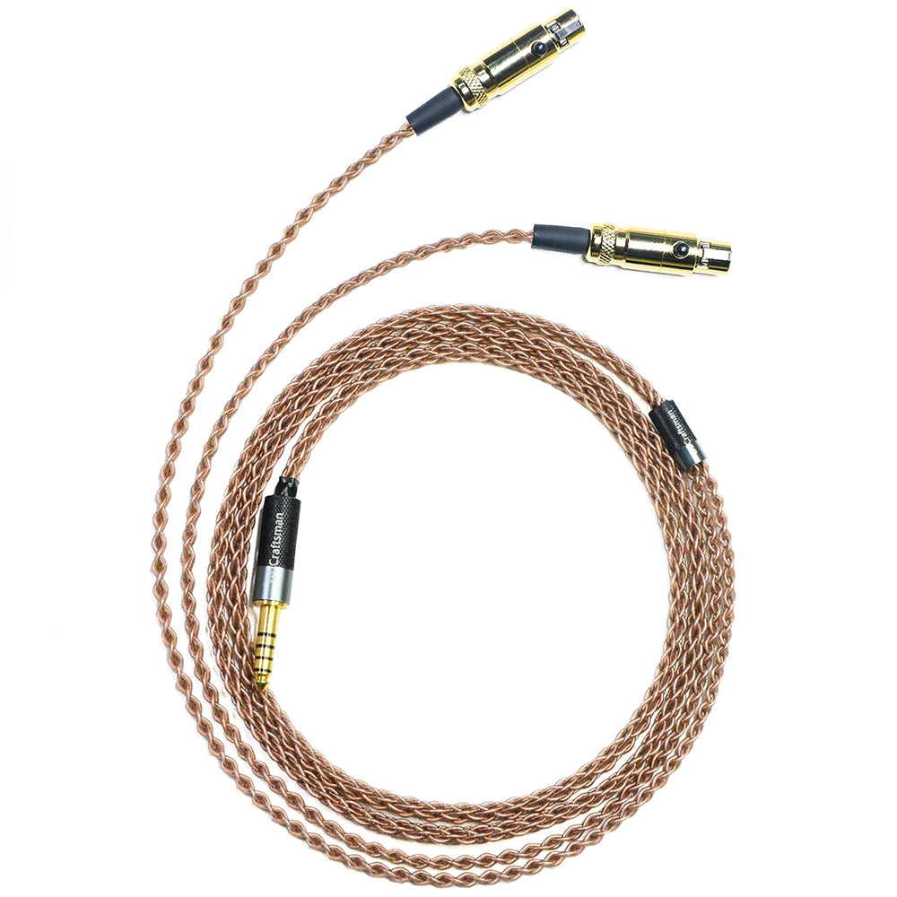 Mini 4-Pin XLR 6N Single-Crystal Copper Headphone Upgrade Cable for Audeze LCD-X, LCD-XC, LCD-2, LCD-3, LCD-5, LCD-MX4, MM-500, GRADO HP100 SE, Signature S750, Kennerton Thekk, Vali, MEZE EMPYREAN II, Elite
