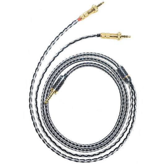 7N Single Crystal Silver&Copper Hybrid Braided Headphone Upgrade Cable for Sony MDR-Z7, MDR-Z7M2, MDR-Z1R