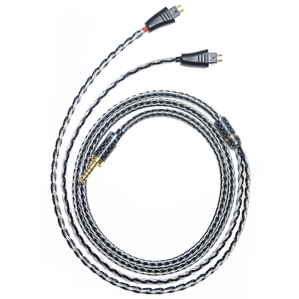 7N Single Crystal Silver&Copper Hybrid Braided Headphone Upgrade Cable for Fostex TH1100RP, TH1000RP, TH909, TH900mk2, TH808, TH616, TH610