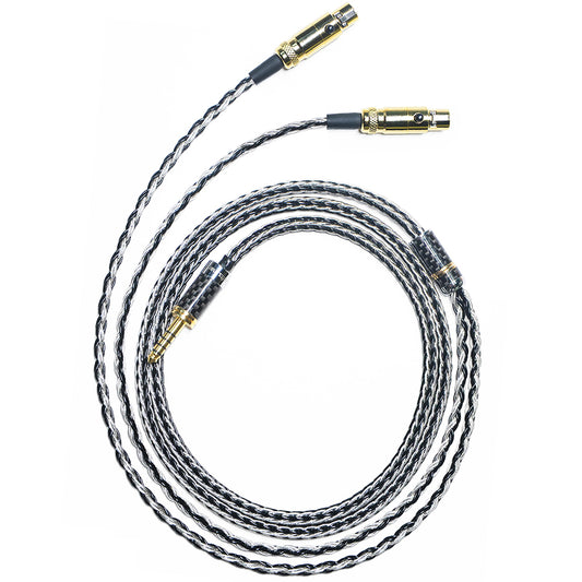 7N Single Crystal Silver&Copper Hybrid Braided Headphone Upgrade Cable for Audeze LCD-X, LCD-XC, LCD-3, LCD-5, LCD-MX4, MM-500, GRADO HP100 SE, Signature S750, Kennerton Thekk, Vali, MEZE EMPYREAN II, Elite