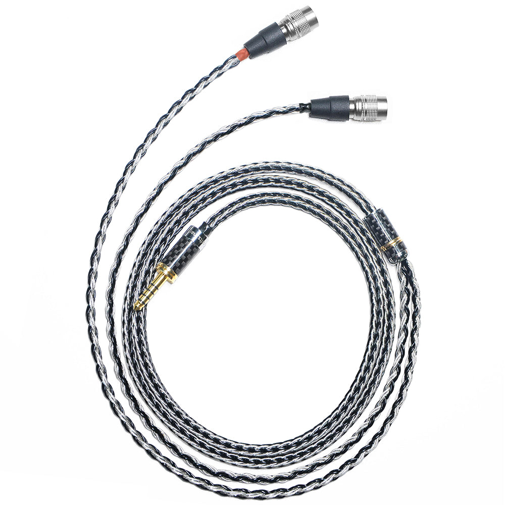 7N Single Crystal Silver&Copper Hybrid Braided Headphone Upgrade Cable for Dan Clark Aeon 2, AEON 2 Noire, AEON RT, STEALTH, EXPANSE, E3, NOIRE X, NOIRE XO, Aeon 2 Closed, ETHER C Flow, ETHER 2