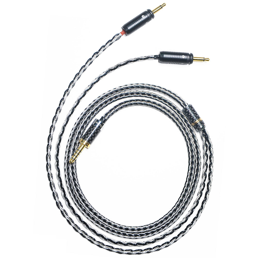 7N Single Crystal Silver&Copper Hybrid Braided Headphone Upgrade Cable for Focal Elegia, Clear, Stellia, Elear, ClearPro MG, Celestee, Radiance, Clear MG