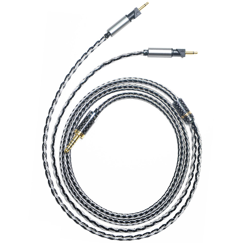 7N Single Crystal Silver&Copper Hybrid Braided Headphone Upgrade Cable for Abyss Diana V2, Diana TC, Diana MR, Diana DZ, JOAL