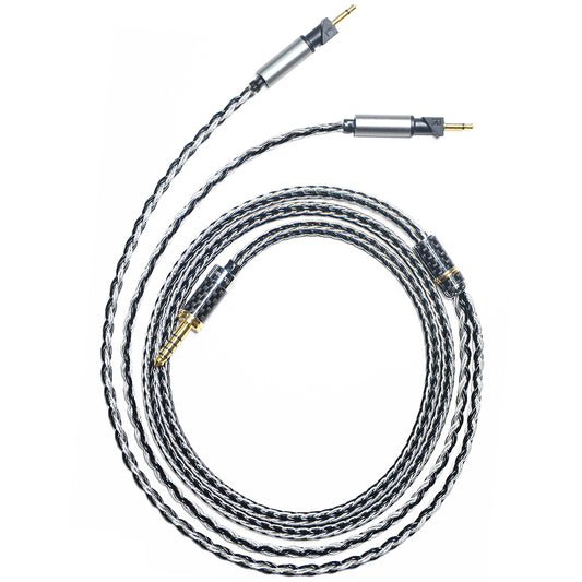 7N Single Crystal Silver&Copper Hybrid Braided Headphone Upgrade Cable for Abyss Diana V2, Diana TC, Diana MR, Diana DZ, JOAL