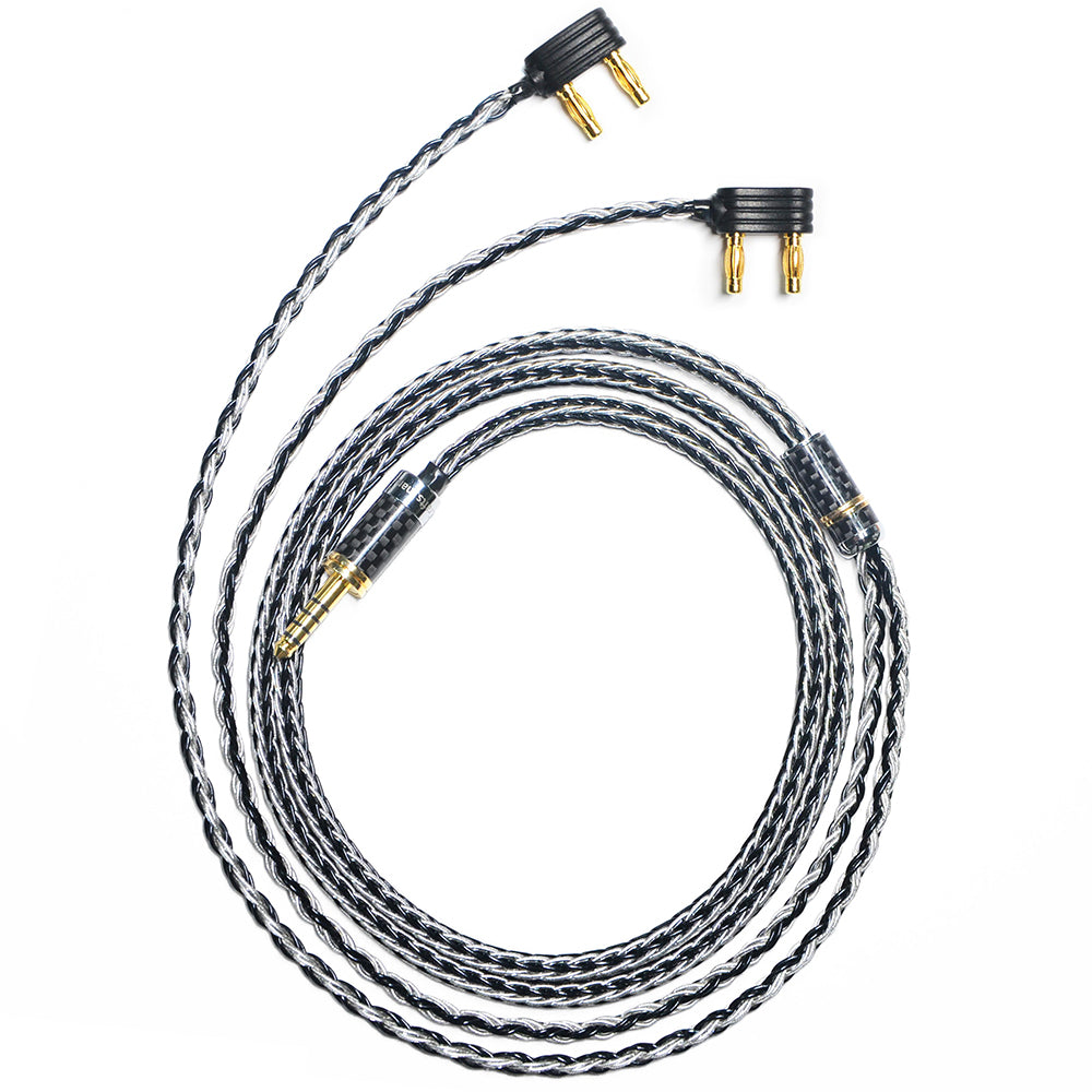7N Single Crystal Silver&Copper Hybrid Braided Headphone Upgrade Cable for Austrian The Composer
