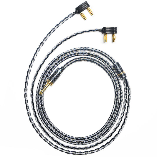 7N Single Crystal Silver&Copper Hybrid Braided Headphone Upgrade Cable for Austrian The Composer