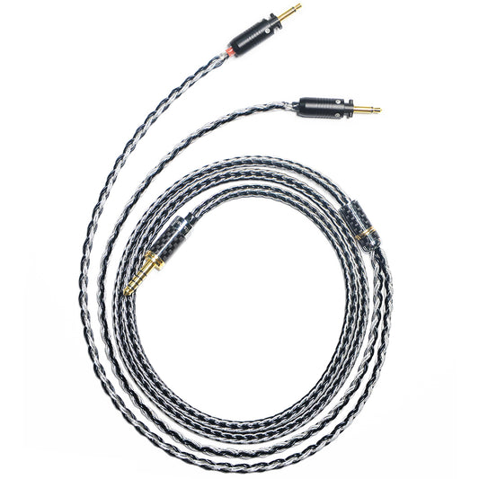 7N Single Crystal Silver&Copper Hybrid Braided Headphone Upgrade Cable for Final Audio D8000, D8000 Pro Edition, D8000 DC PRO, SONOROUS X, VI, VIII, IV, III, II, PANDORA HOPE VI