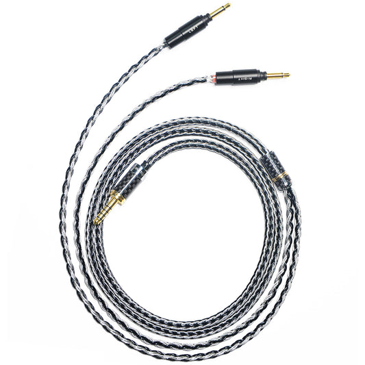 7N Single Crystal Silver&Copper Hybrid Braided Headphone Upgrade Cable for Yamaha YH-5000SE, YH-4000, YH-C3000