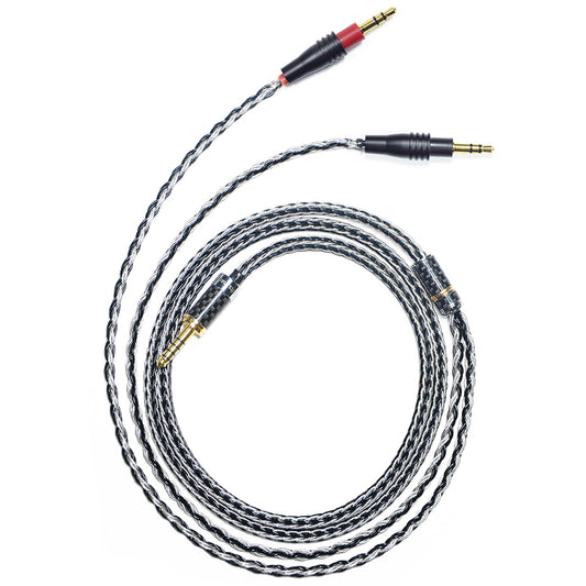 7N Single Crystal Silver&Copper Hybrid Braided Headphone Upgrade Cable for TAGO Studio T3-01, T3-01-MD, T3-03