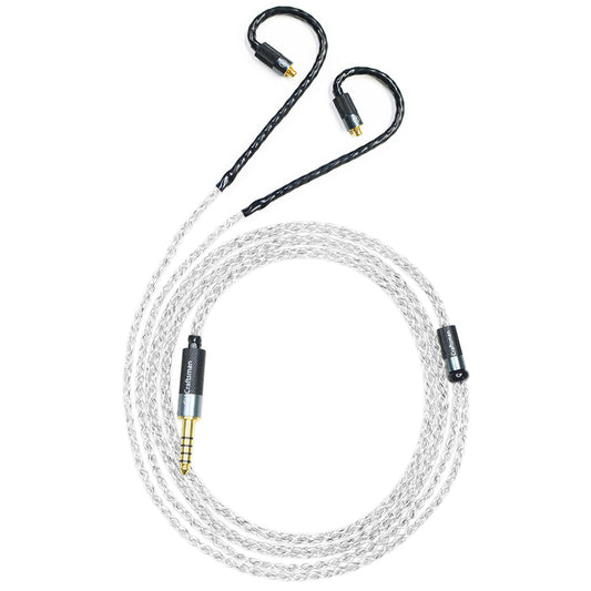 MMCX 5N Silver-Plated Oxygen-Free Copper and Graphene Hybrid-Braided IEM Upgrade Cable for SHURE SE846, SE535, Beyerdynamic DT 70 IE, DT 71 IE, DT 72 IE, DT 73 IE, Astell&Kern AK T9iE, AK T8iE Mk II, AK T8iE, Campfire Audio Iris, Grand Luna, Clara, A