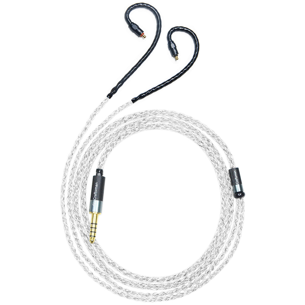 5N Silver-Plated Oxygen-Free Copper and Graphene Hybrid-Braided IEM Upgrade Cable for Westone Pro X10, Pro X20, Pro X30, Pro X50, MACH10, MACH20, MACH30, MACH40, MACH50, MACH60, MACH70, MACH80