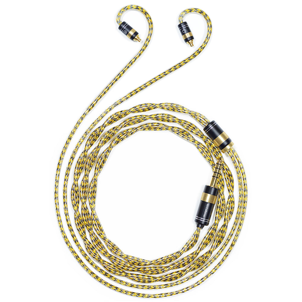 6N Silver-Plated Oxygen-Free Copper with Metal Shielding Layer IEM Upgrade Cable for SENNHEISER IE200, IE300, IE600, IE900
