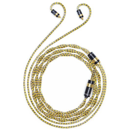 6N Silver-Plated Oxygen-Free Copper with Metal Shielding Layer IEM Upgrade Cable for SENNHEISER IE200, IE300, IE600, IE900