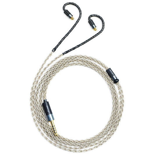 6N Single-Crystal Silver IEM Upgrade Cable for Acoustune HS3000, HS1750CU, HS1900X, HS2000 MKIII, HSX1001, Madoo Typ622, HS1670SS, HS1790Tl, HS1300SS, HS1650CU, HS1655CU