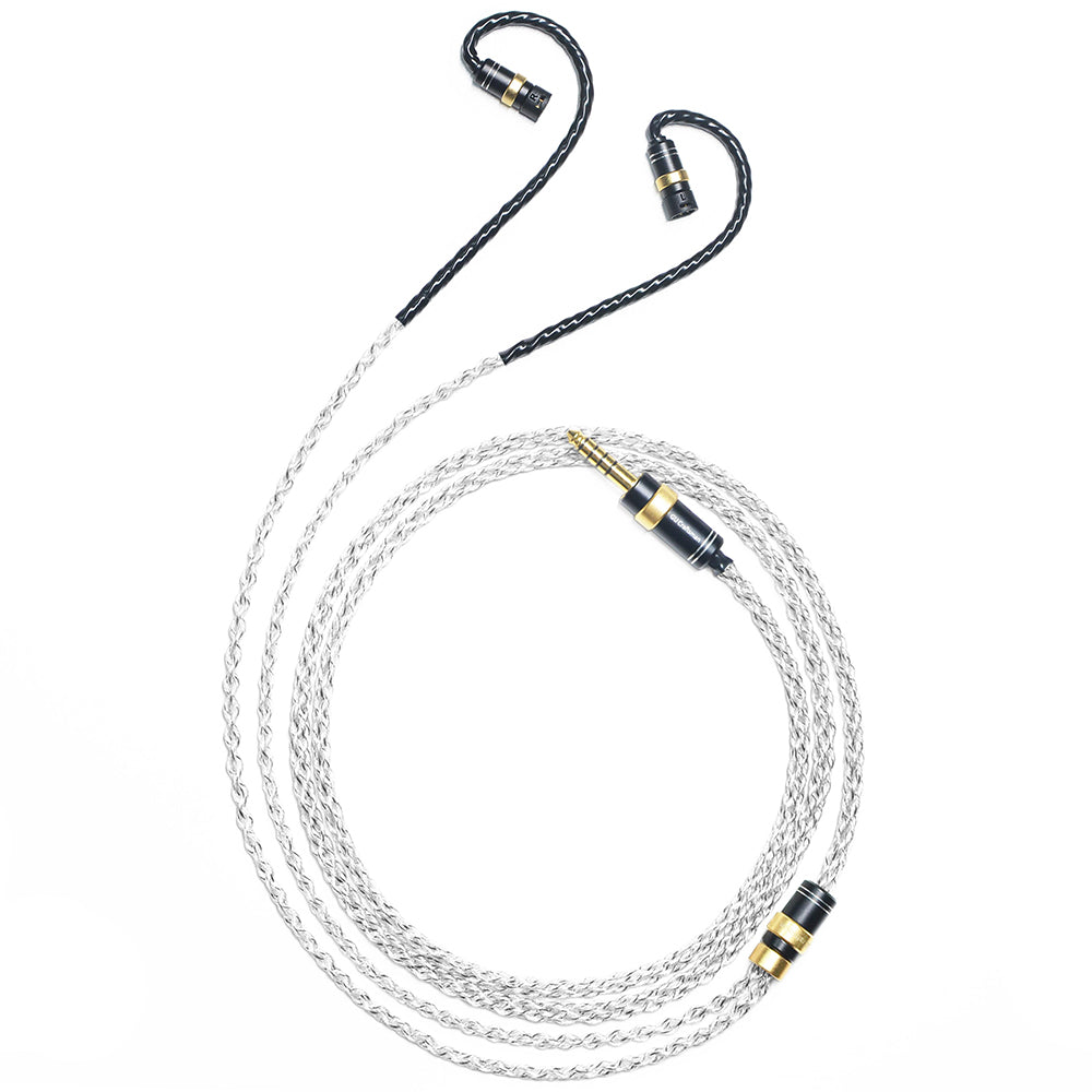 6N Single-Crystal Silver and Graphene Hybrid-Braided IEM Upgrade Cable for SENNHEISER IE8, IE8i, IE80, IE80S