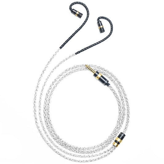 6N Single-Crystal Silver and Graphene Hybrid-Braided IEM Upgrade Cable for SENNHEISER IE8, IE8i, IE80, IE80S