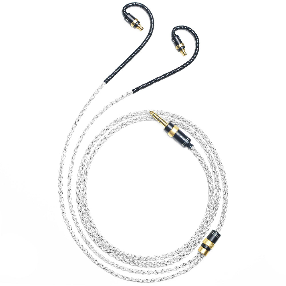 6N Single-Crystal Silver and Graphene Hybrid-Braided IEM Upgrade Cable for SENNHEISER IE500Pro, IE400Pro, IE100Pro